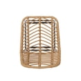 thumbnail image 4 of GDF Studio Jessie Outdoor Bar Stool, Light Brown and Black, 2 Pack, 4 of 11
