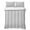 Grey, variant on Twin Quilt Set 68''x86'', Ombre Grey Blue| Lightweight Summer Bedspread Coverlet Set with 2 Pillow Shams, Abstract Art Breathable All Season Quilt Bedding for Dorm/Bedroom