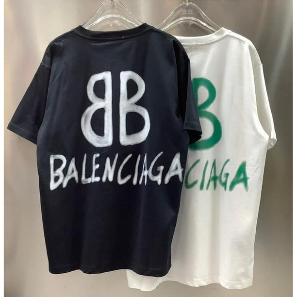 Nueva Llegada balenciaga Hombres Casual Impresion 3D Camiseta De Manga Corta Verano Algodon Top Talla Grande M 4XL Bodega Aurrera en linea