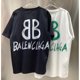 thumbnail image 2 of Nueva Llegada balenciaga Hombres Casual Impresión 3D Camiseta De Manga Corta Verano Algodón Top Talla Grande M-4XL, 2 of 4