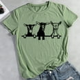 thumbnail image 2 of PENGXIANG Femmes Drôle Ferme Chèvre T-Shirt Gris Foncé-S, 2 of 3