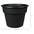 thumbnail image 6 of Mainstays 12 Inch Flint Resin Planter in Rich Black with Pre-Drilled Drainage, 6 of 6