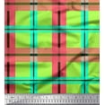thumbnail image 1 of Soimoi Cotton Poplin Fabric Check Check Print Fabric by the Yard 56 Inch Wide, 1 of 3