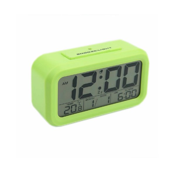 Digital Snooze LED Alarm Clock Green