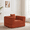 Orange, variant on TACTOW Boneless Sleeper Sofa,Corduroy Multifunctional Single Sofa Chair With 1pc Pillow for Living Room Bedroom Office,Beige