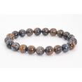 thumbnail image 2 of Natural Pietersite 8mm round Shape Smooth Cut Beads Stretchable Bracelet for Men & Women., 2 of 3