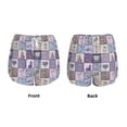 thumbnail image 4 of Disketp Lavender Flowers Print Women's Shorts Workout Shorts for Athletic Gym Running Shorts with Phone Pockets Large, 4 of 8