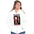 thumbnail image 3 of Betty Boop Kanji Savage Cartoon Women Plus Size Zipper Hoodie Brisco Brands 4X, 3 of 5