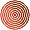 thumbnail image 1 of Ahgly Company Machine Washable Indoor Round Transitional Neon Red Area Rugs, 7' Round, 1 of 7