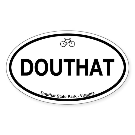 CafePress - Douthat State Park - Sticker (Oval)