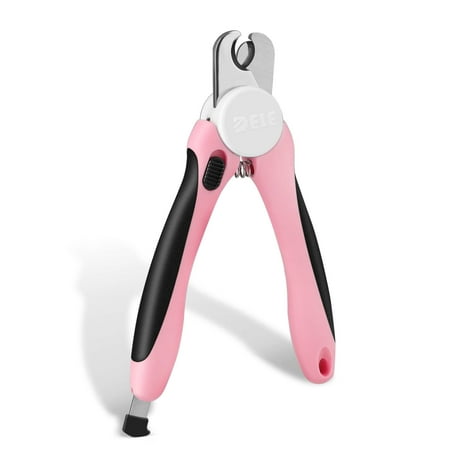 Dog Nail Clipper - Pet Cat Toe Claw Trimmer Scissor Grooming Tool with Stainless Steel Blades File Easy Grip Handle Safety Guard to Avoid Overcutting for Small Medium Large Breed