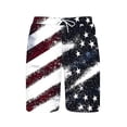 thumbnail image 6 of Gamivast Swim Trunks for Men Elastic Waist Drawstring American Flag Graphic Shorts with Pockets Quick Dry Beach Shorts Loose Fit Mid Thigh Swim Shorts Summer Vacation Wear, 6 of 6
