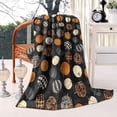 thumbnail image 2 of Halloween Patterned Pumpkins Blanket,Comfortable Soft Lamb Wool Throw Blanket,All Season,Warm Lightweight Blankets for Sofa Bed Couch Living Room Chair,40"x50", 2 of 4
