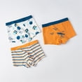 thumbnail image 3 of GYRATEDREAM 3 Pack Boys Kids Soft Cotton Fashion Boxer Briefs Toddler Breathable Underwear 3-11 Years, 3 of 6
