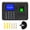 Black - AU Plug, variant on Riousery Biometric Fingerprint Password Attendance Machine 2.4in LCD Screen Time Clock Recorder with Multiple Language Support for Employee Checking In, EU Plug Black