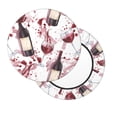 thumbnail image 2 of Disketp Watercolor Wine Funda Redonda para Taburete, Funda de Cojín para Silla de Bar Suave y Elástica-14 inch, 2 of 7