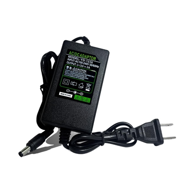 Bunblic PC Fan Speed Controller, PC Fan Power Adapter, Multifunctional Adjustable 12V Power Supply for Amplifiers Black Green
