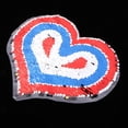 thumbnail image 3 of Cosa En Hierro En Ropa De Insignia Peach Heart Sequin Apliques, 3 of 9