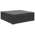 thumbnail image 5 of vidaXL 5 Piece Garden Lounge Set with Cushions Poly Rattan Black, 5 of 5