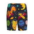 thumbnail image 2 of Lsque Dinosaurs in Space Mens Sleep Pajama Shorts,Short Pajama Pants, Cotton Ultra-Soft Knit-3X-Large, 2 of 9