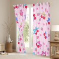 thumbnail image 3 of Homewish Female Women Cute Fruit Cherry Strawbeery Curtains Pack of 2 (42x84 Each),Cartoon Polka Dots Bow-Tie Curtains Blackout,Chic Floral Flowers Bedroom Curtains,Ultra Soft Home Decor, 3 of 6