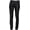 Black, variant on First Mfg Co - Vixen - Women's Motorcycle Biker Riding Black Leather Pants - Size 12 - Stretch Panel Above The Knee