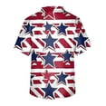 thumbnail image 3 of CHOII New Print for 2024 Scrubs for Men Men's Fashionable V-neck Short-sleeved Work Clothes With Pockets Tops And Work Clothes 4th of July Clothes Women, 3 of 3