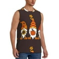 thumbnail image 2 of Uemuo Fall Gnomes Pattern Men's Sleeveless T-Shirt,Muscle Athletic Tank Top, Moisture-wicking Quick-dry Breathable Classic Tee Top for Gym Run Outdoor Sports-3X-Large, 2 of 8