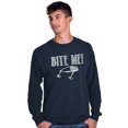 thumbnail image 5 of Bite Me Fish Bait Funny Fishing Humor Long Sleeve TShirt Men Women Brisco Brands L, 5 of 6