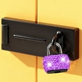 thumbnail image 3 of Topboutique Small Locks with Keys, 1 Pc Mini Metal Padlock Purple, Luggage Locks, Diamond Bling Padlock, Suitcase Backpack Lock for Jewelry Box Diary Gift Storage Box Travel Daily Use, 3 of 3