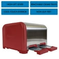 thumbnail image 4 of Kenmore 4-Slice Stainless Steel Toaster, Dual Controls, Extra Wide Slots, 9 Browning Levels- Red & Silver, 4 of 9