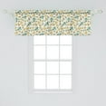 thumbnail image 2 of Ambesonne Botanical Valance Pack of 2, Herbs Flourishing Flowers, 54"X18", Ivory Seafoam, 2 of 3