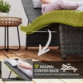 thumbnail image 4 of Outsunny Adjustable Outdoor Chaise Lounge with Reclining Grey, 4 of 10