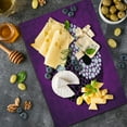 thumbnail image 5 of Ying Yang Cutting Board, Abstract Design Harmony and Balance Eastern Theme, Decorative Tempered Glass Cutting and Serving Board, Large Size, Purple White Black, by Ambesonne, 5 of 5