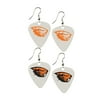 Oregon State Beavers NCAA Guitar Pick Sports Team Logo Dangle Earrings Charm Gift - Set of 2