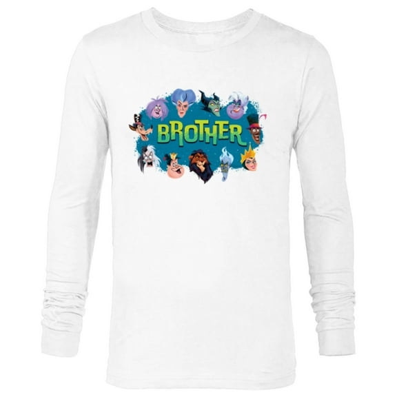 Disney Villain Squad Family Trip Vacation Reunion Brother - Long Sleeve T-Shirt for Men - Customized-White