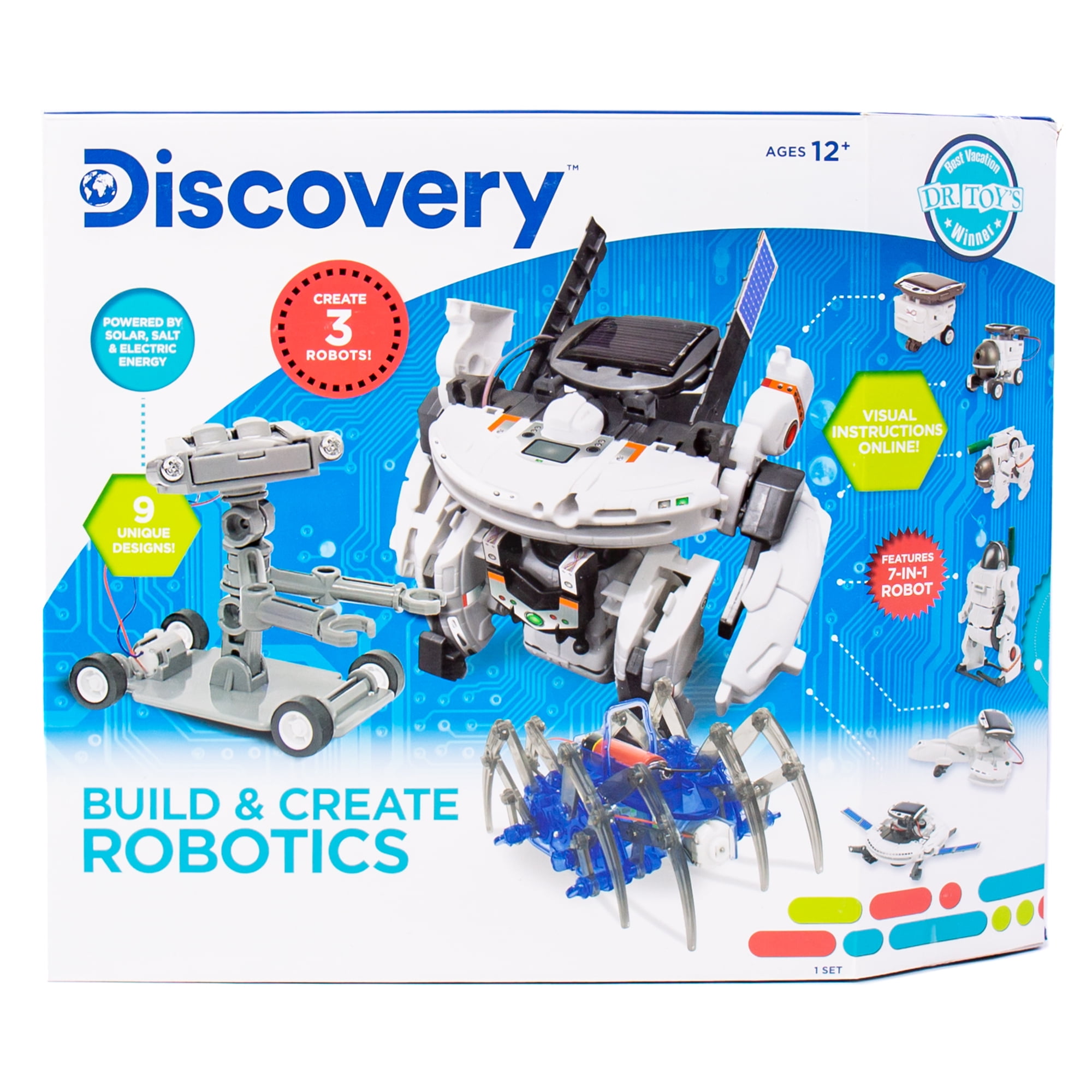 Salt & Electric Energ Details about   Discovery Kids Build And Create Robotics Powered By Solar 