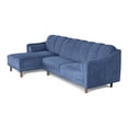 thumbnail image 4 of Sala Modular Sofá Cama Reversible Makora Velvet Azul Scotch, 4 of 9