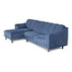 thumbnail image 4 of Sala Modular Sofá Cama Reversible Makora Velvet Azul Scotch, 4 of 9
