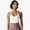 White, variant on Women's Low Impact Strappy Sports Bra with Lightweight Breathable Fabric and Seamless Finish- X Large, Green