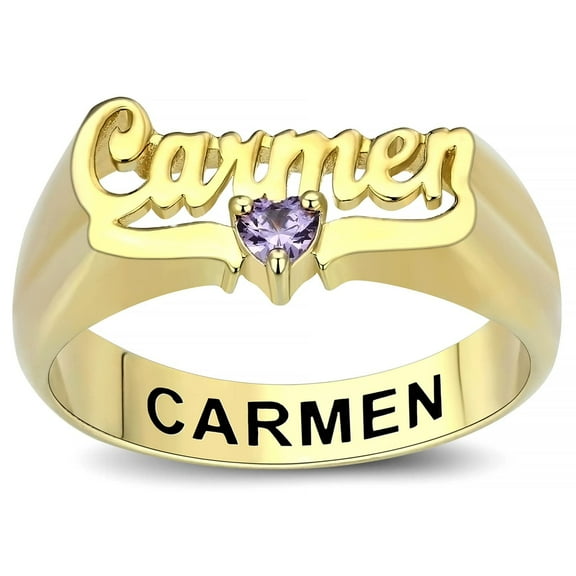 Customizable Name Rings Personalized Name Rings for Women Gold Plated Name Rings 925 Sterling Silver Rings Size 5-15 Women's Name Rings