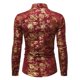 thumbnail image 2 of Button Down Shirt Men Bronzing Fashion Casual Party Long Sleeve Party T Dress Up, 2 of 6
