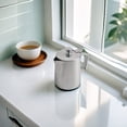 thumbnail image 6 of Thick And Comfortable Handle Stainless Steel Milk Frothing Pitcher With Lid, 6 of 9
