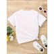 thumbnail image 2 of Independence 1pc New Summer Girl Star Spangled And Sassy Design Short Sleeved 100% Cotton T-shirt Comfy Casual Tees for Girls, 2 of 6