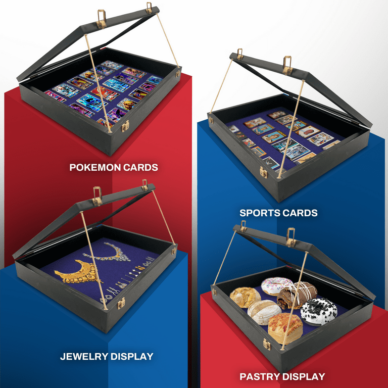 PENNZONI Small Tabletop Trade Show Display Case w/ Wooden Dowels