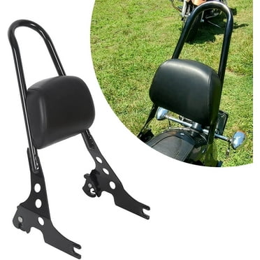 KOJEM Detachable Passenger Sissy Bar Backrest Pad For Harley Sportster 1200 883 04-UP
