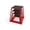 Red+Black, variant on Plyometric Jump Box, Steel Plyo Platform and Jumping Box, Anti-Slip Exercise Step Up Box for Home Gym Training