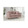 thumbnail image 7 of Meridian Furniture Naomi Contemporary Velvet Loveseat in Pink, 7 of 7
