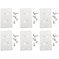 TUIBELY 6pcs Stainless Steel Frame Shelves Hinge Repair Plates