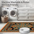 thumbnail image 5 of ODIKA 5'x7' Machine Washable Non-Slip Area Rug, Boho Medallion Pile High Traffic Rug, Orange, 352439, 5 of 5